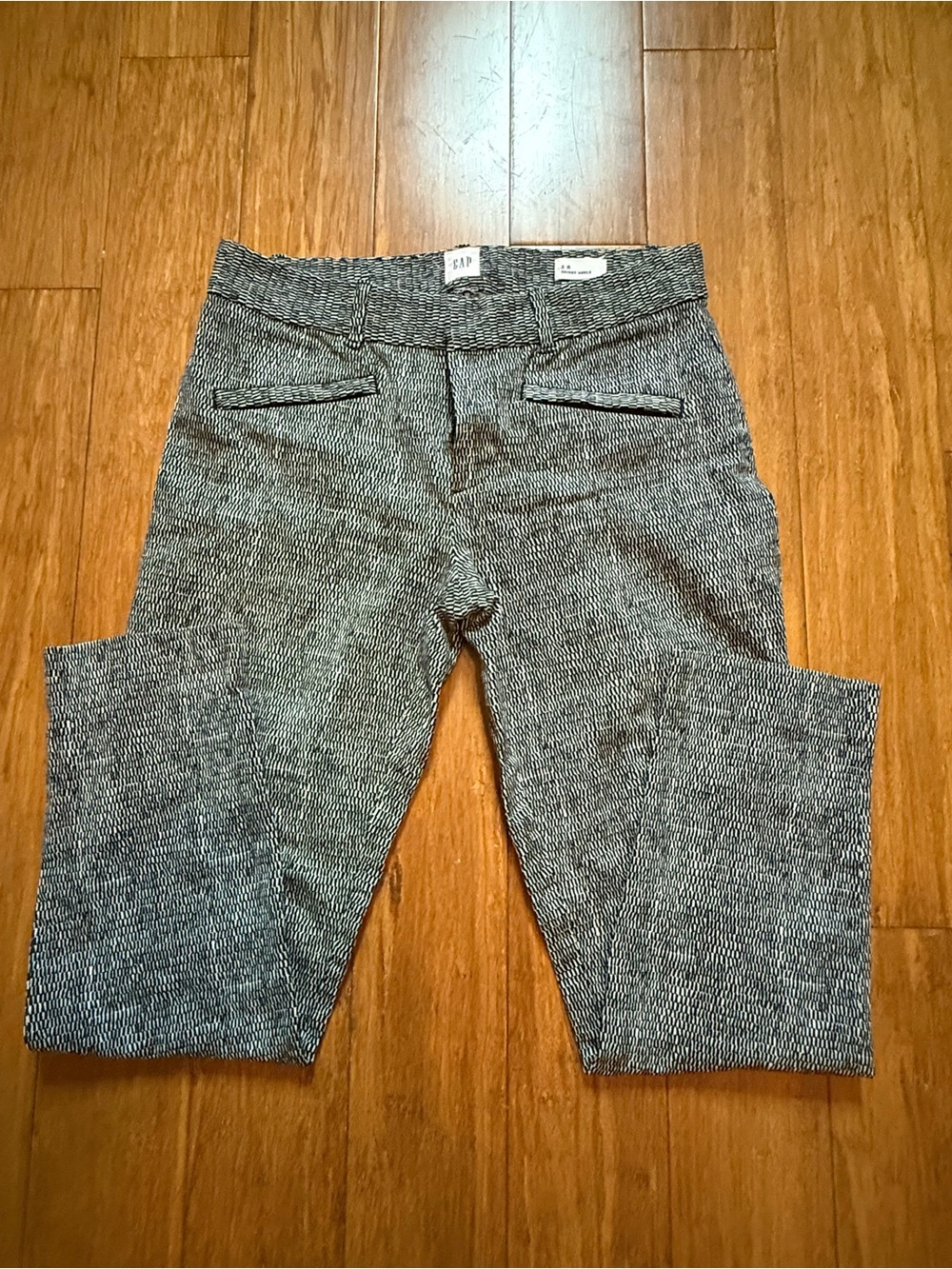 GAP Men's Black & White Textured Chinos